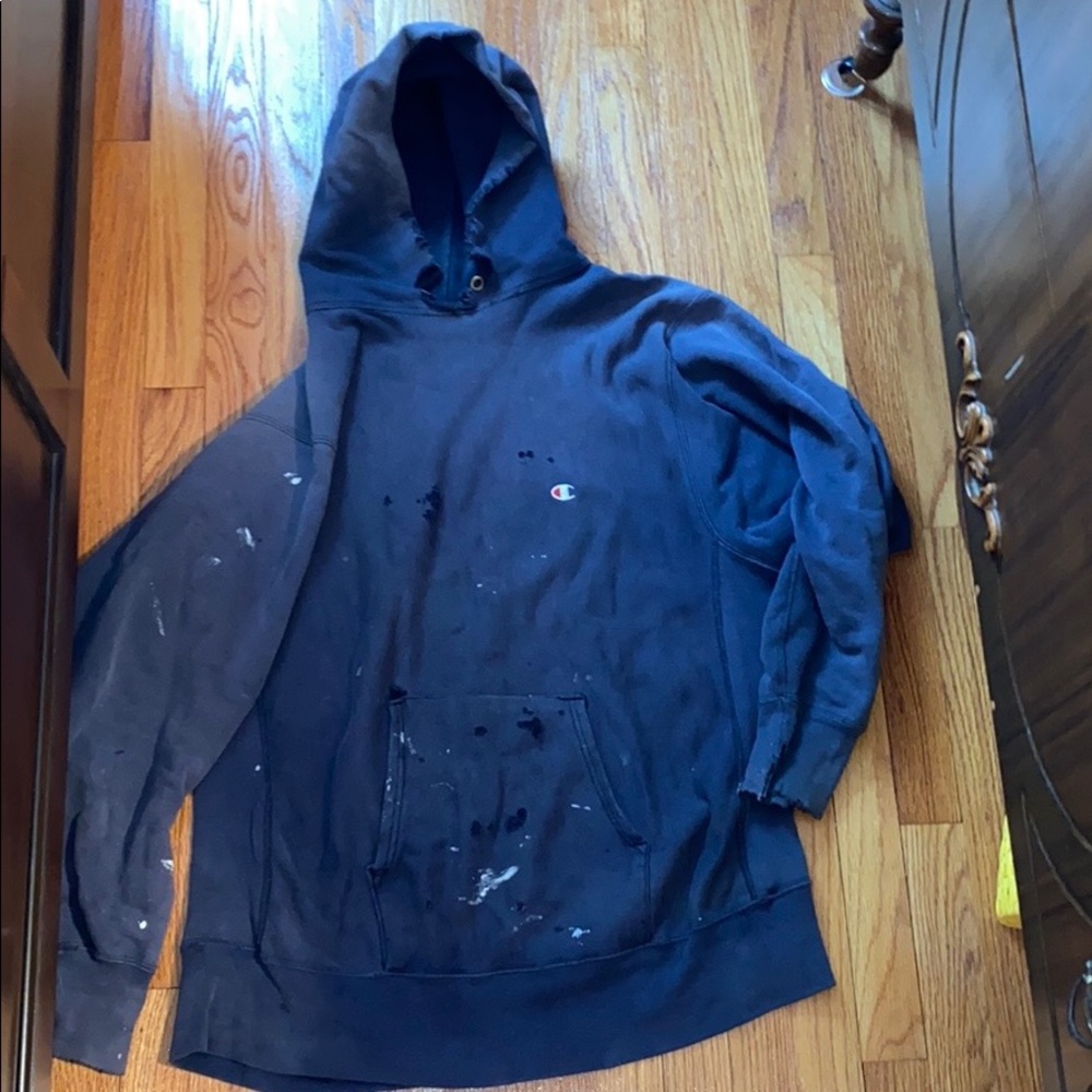 Distressed Champion Hoodie